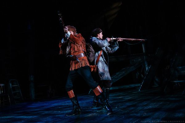 L-R: Leif Norby as Robert McClellan and Michael Morrow Hammack as John Reed.

 Photo