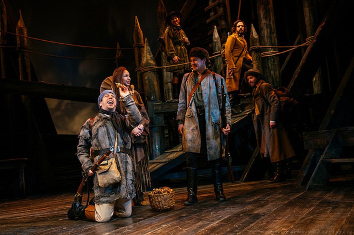 L-R: Ben Rosenblatt, DeLanna Studi, Chris Murray, Michael Morrow Hammack, Christopher Hirsh, Jeremy Aggers at 