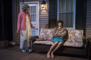 (left to right) Lynne Baker and Lucy Carapetyan in Raven Theatre’s Chicago premiere of NICE GIRL, by Melissa Ross, directed by Lauren Shouse. Photo by Michael Brosilow. @ BroadwayWorld (left to right) Lynne Baker and Lucy Carapetyan in Raven Theatre’s Chicago pr Photo