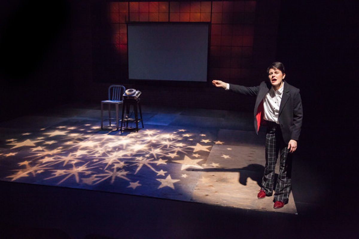 Profile Theatreâ€™s 2.5 Minute Ride by Lisa Kron featuring Allison Mickelson. Photo credit David Kinder. at 