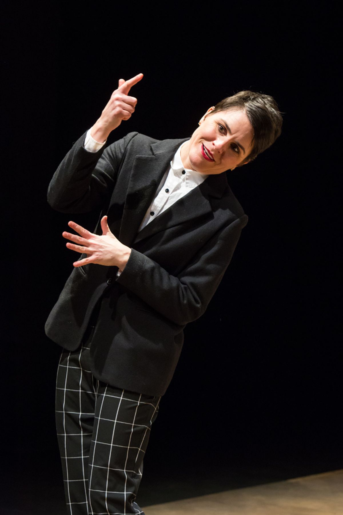 Profile Theatreâ€™s 2.5 Minute Ride by Lisa Kron featuring Allison Mickelson. Photo credit David Kinder. at 