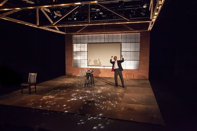 Profile Theatreâ€™s 2.5 Minute Ride by Lisa Kron featuring Allison Mickelson. Ph Photo