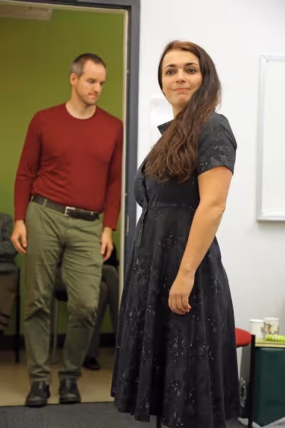 Michael Markham and Zoe Watkins  Photo