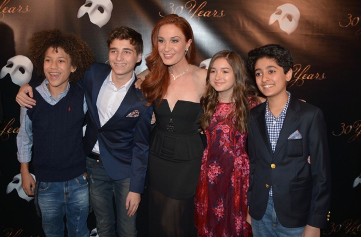 Sierre Boggess and Members of The School of Rock Band at 