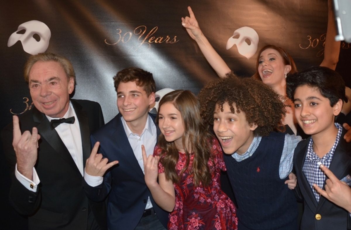 Sierra Boggess, Andrew Lloyd Webber and The School of Rock Band at 