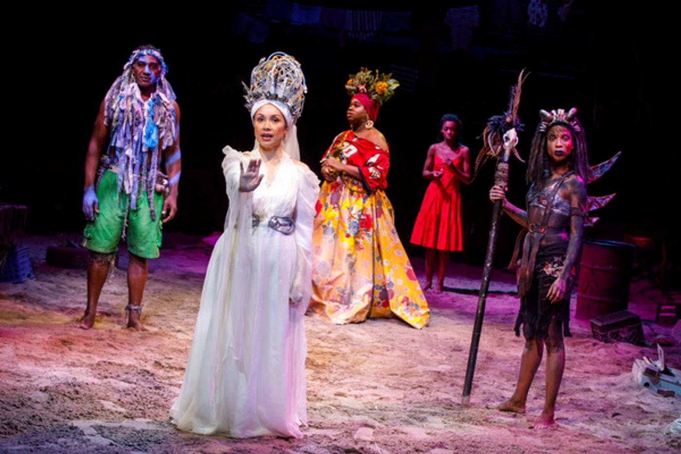 Photo Flash: New Gods on the Island! First Look at Norm Lewis and Tamyra Gray in ONCE ON THIS ISLAND  Image