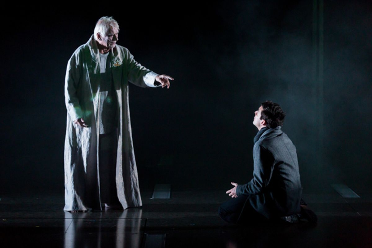 Keith Baxter and Michael Urie at 