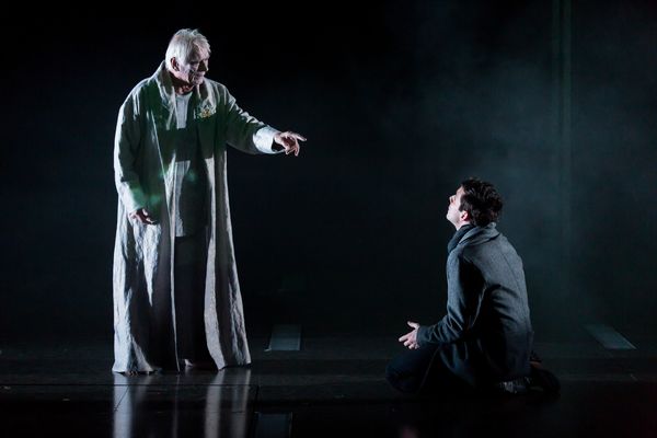 Keith Baxter and Michael Urie Photo