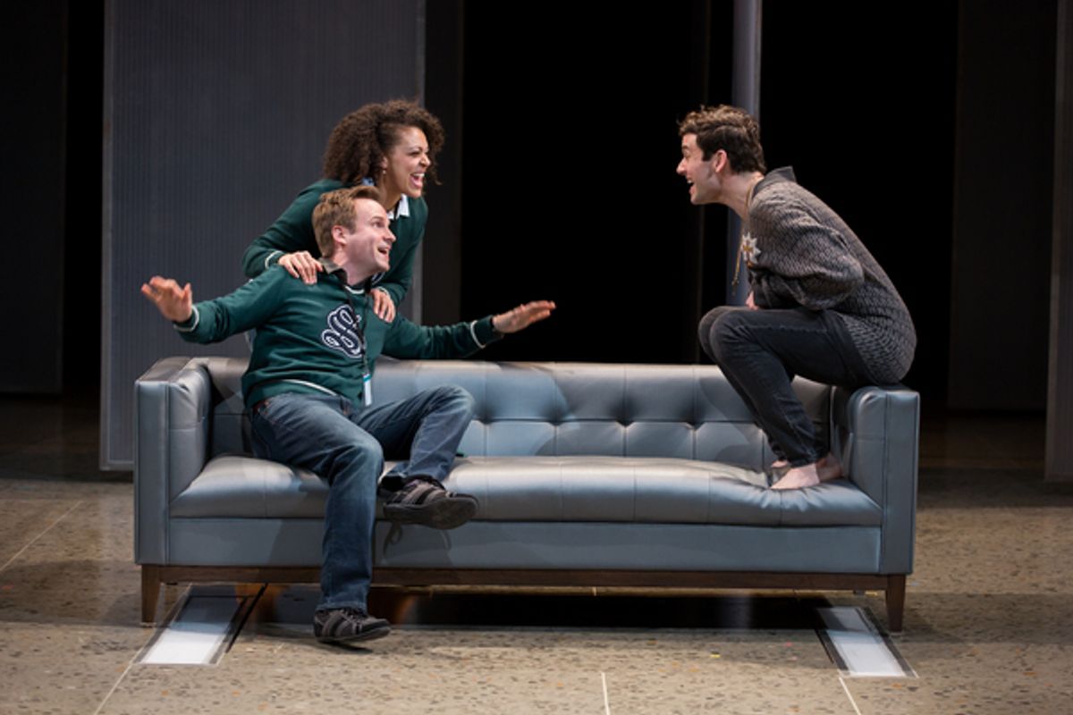 Ryan Spahn, Kelsey Rainwater and Michael Urie  at 