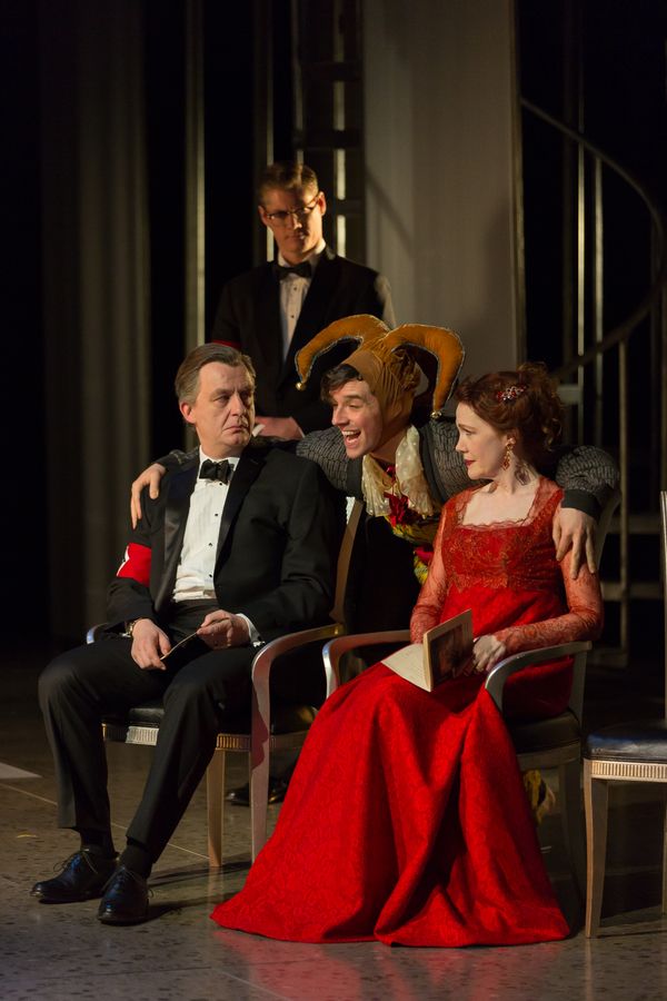 Alan Cox, Gregory Wooddell, Michael Urie and Madeleine Potter  Photo