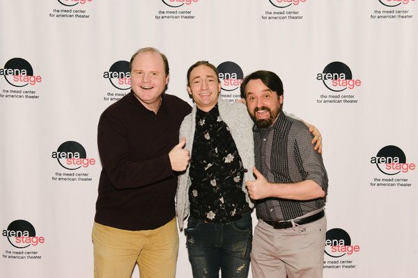 Todd Scofield (White Chorus Man), Joseph Carlson (Andrew Jackson/Ben) and Michael Gle Photo