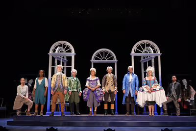 The company of Timberlake Wertenbakerâ€™s â€œJeffersonâ€™s Garden,â€ Photo