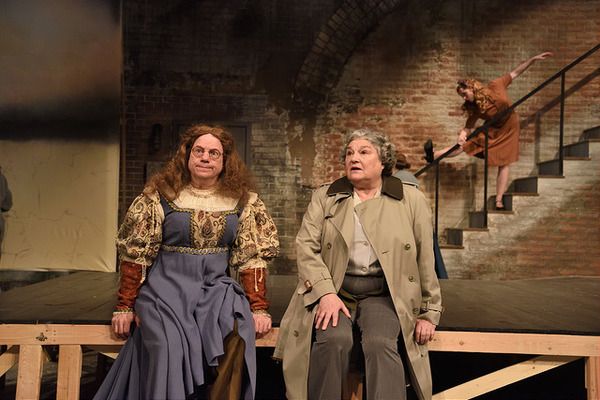 Left to right: Stephen Berenson as Stuart, Anne Scurria as Maggie and Meghan Leathers Photo