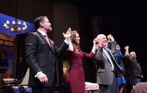 Burke Moses, Kelley Curran, Lenny Wolpe, Julia Duffy, Erin Noel Brennan and Mike Hous Photo