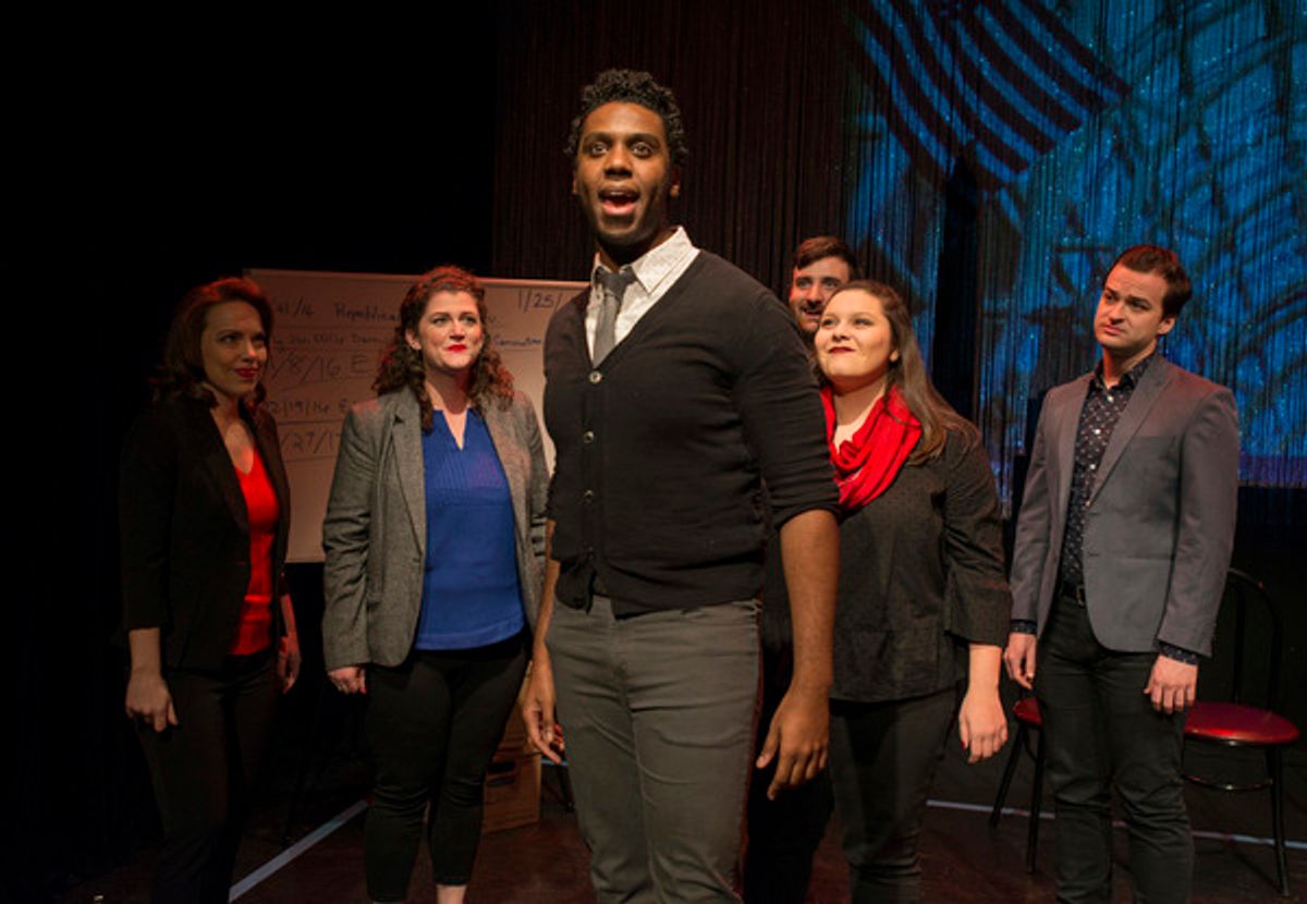 Dwayne Everett with (back, l to r) Carmen Fisher Risi, Elizabeth Rentfro, Timothy Swaim, Alyssa Soto and Bradley Halverson at 
