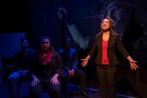 Carmen Fisher Risi with (back, l to r) Timothy Swaim, Alyssa Soto and Bradley Halverson @ BroadwayWorld Carmen Fisher Risi with (back, l to r) Timothy Swaim, Alyssa Soto and Bradley Halvers Photo