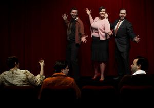 Told in reverse, Merrily We Roll Along focuses on the dreams of a trio of friends nam Photo
