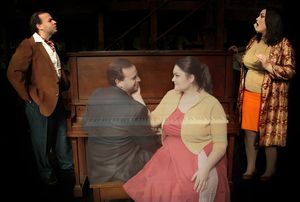 Told in reverse, Merrily We Roll Along focuses on the dreams and relationships of a m Photo