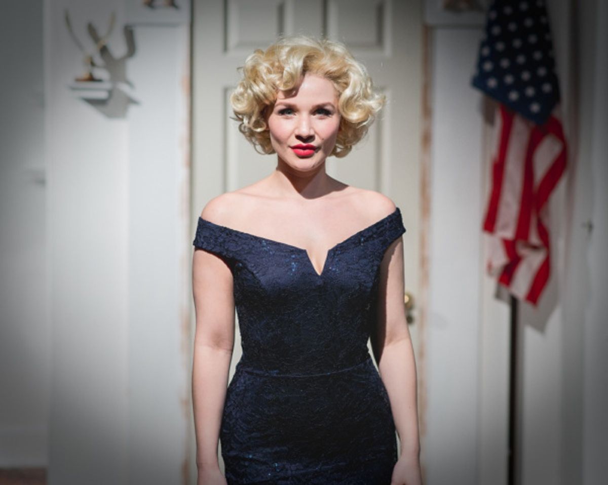 Marilyn Monroe (Freya Tilly) catches the President's eye. 
(photo: Jamie Scott-Smith) at 