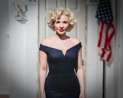 Marilyn Monroe (Freya Tilly) catches the President's eye. 
(photo: Jamie Scott-Smith) Photo