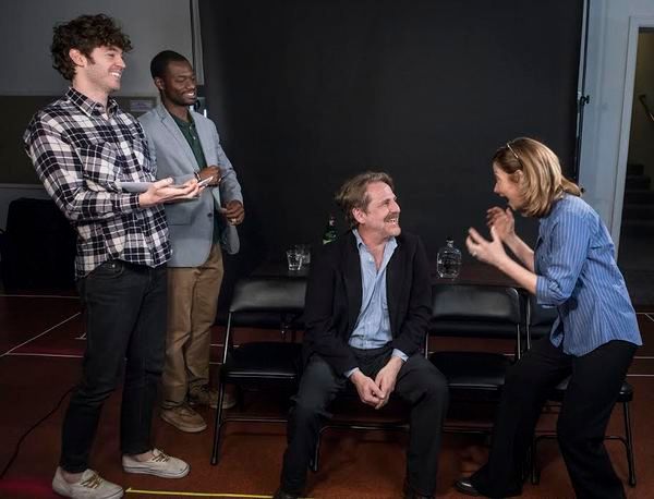 Matthew Grondin, Timothy Brown, Bjorn Johnson and Sharon Lawrence Photo