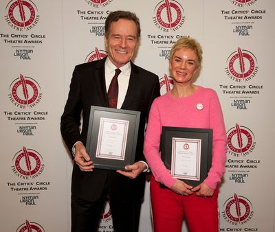 Best Actor Bryan Cranston and Best Actress Victoria Hamilton Photo