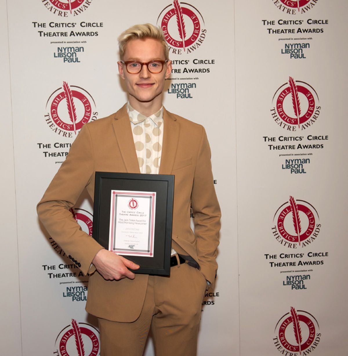 Most Promising Newcommer John McCrea at 