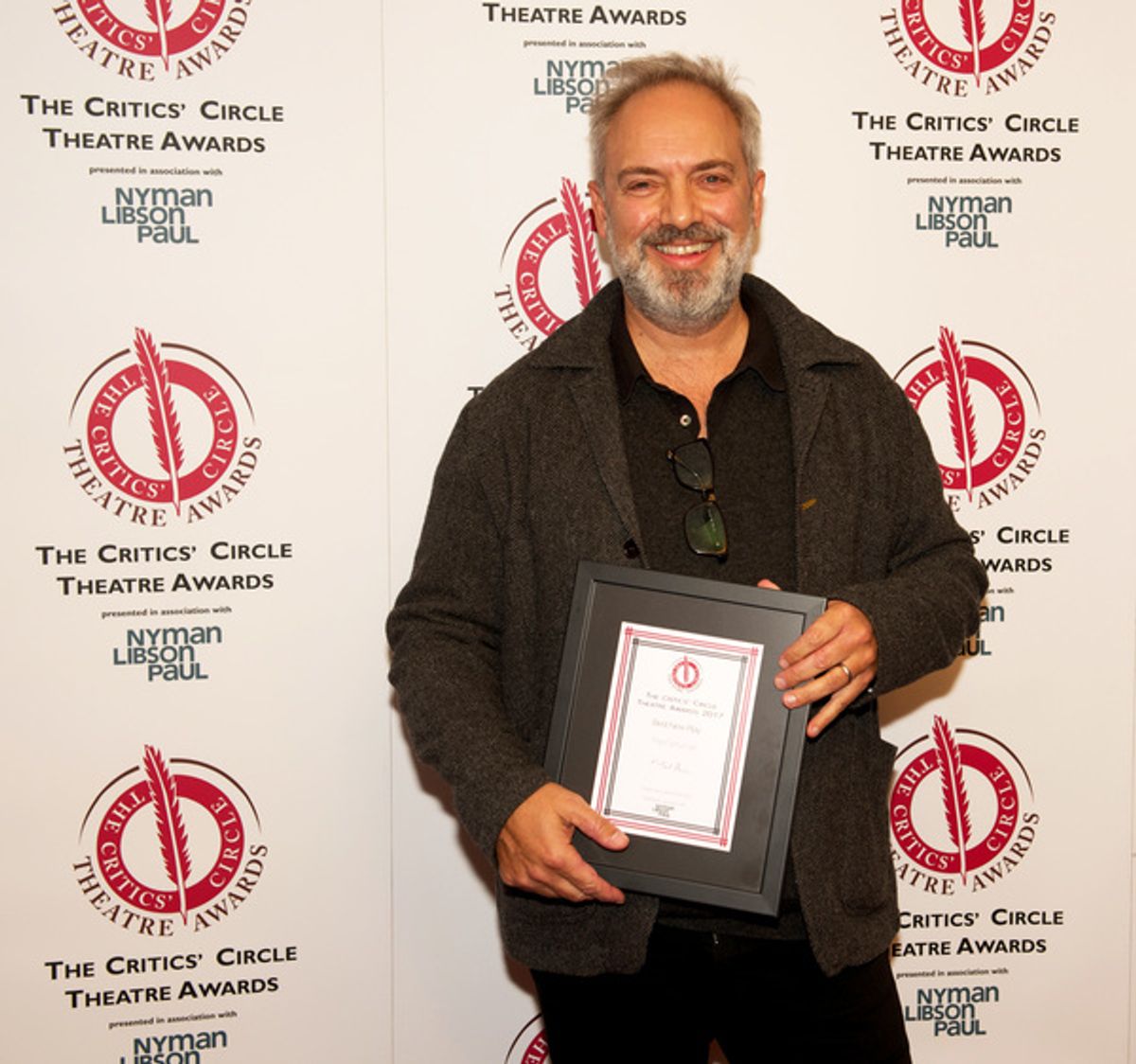 Sam Mendes accepts Best New Play for The Ferryman at 