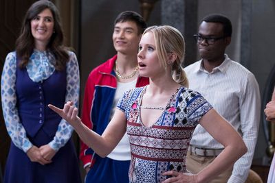 D'Arcy Carden, Manny Jacinto, Kristen Bell, William Jackson Harper Photo
