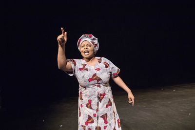 Debbie Ohiri in HEAR WORD! Naija Woman Talk True. Photo: Gretjen Helene Photography
 Photo
