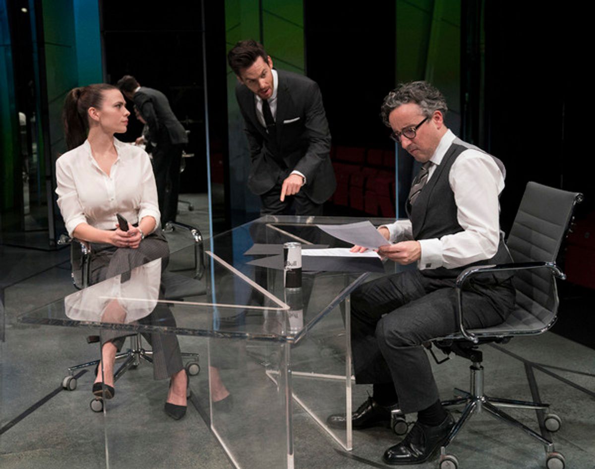 Hayley Atwell, Tom Riley and Aidan McArdle  at 