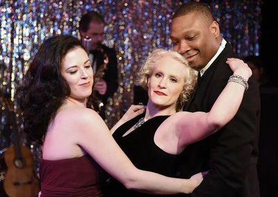 Stephanie Butler, Angela Davis, and Rodney Morris Photo