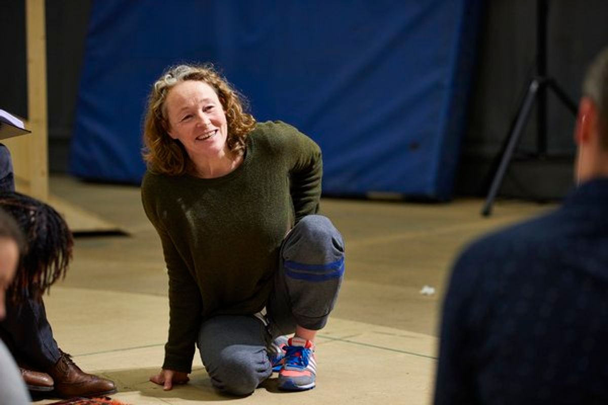 Penny Larden at Inside Rehearsals for MACBETH at the National Theatre