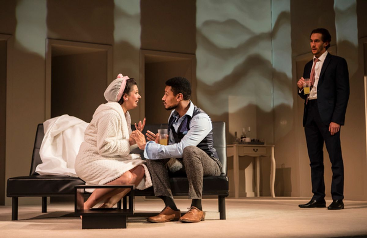 Ashleigh Gray, Arun Blair-Mangat and Oliver Savile at 