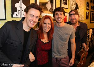Erich Bergen, Victoria Shaw, Morgan Evans, Lee Brice @ BroadwayWorld Erich Bergen, Victoria Shaw, Morgan Evans, Lee Brice Photo