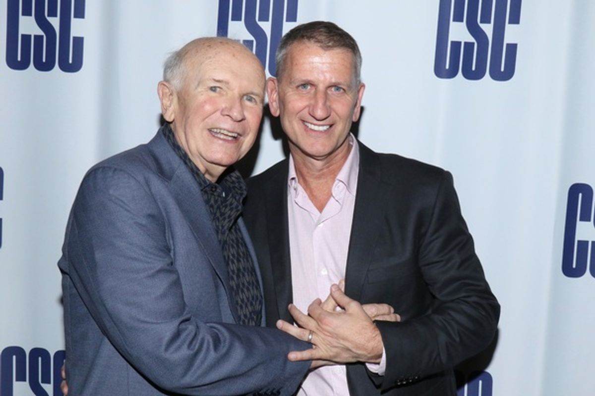 Terrence McNally and husband Tom Kirdahy at 