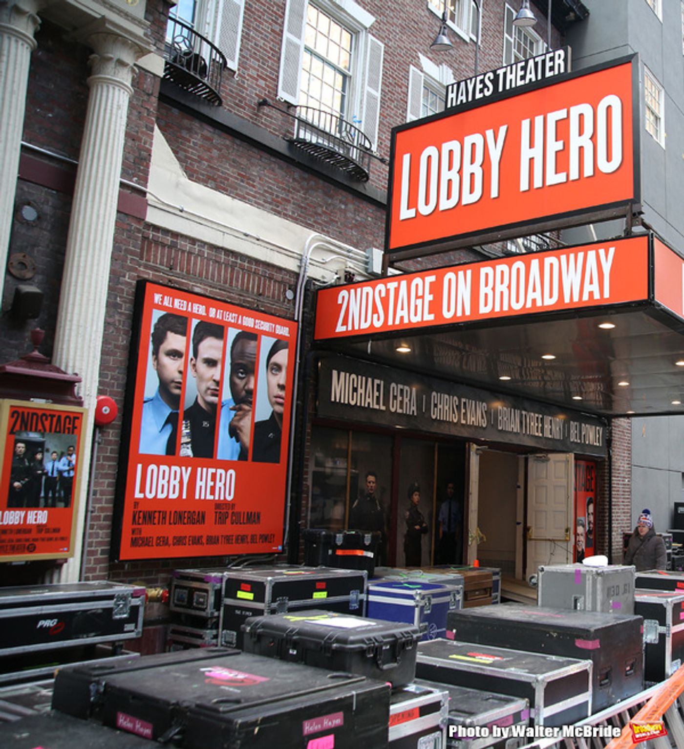 Up on the Marquee: The Helen Hayes Theatre is Back with LOBBY HERO!  Image