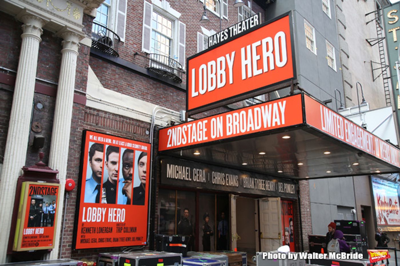 Up on the Marquee: The Helen Hayes Theatre is Back with LOBBY HERO!  Image