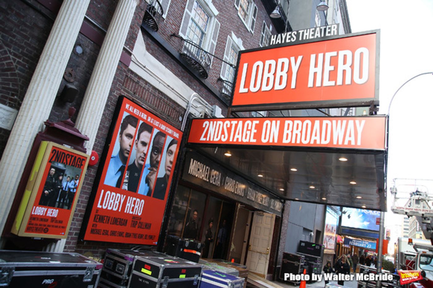 Up on the Marquee: The Helen Hayes Theatre is Back with LOBBY HERO!  Image
