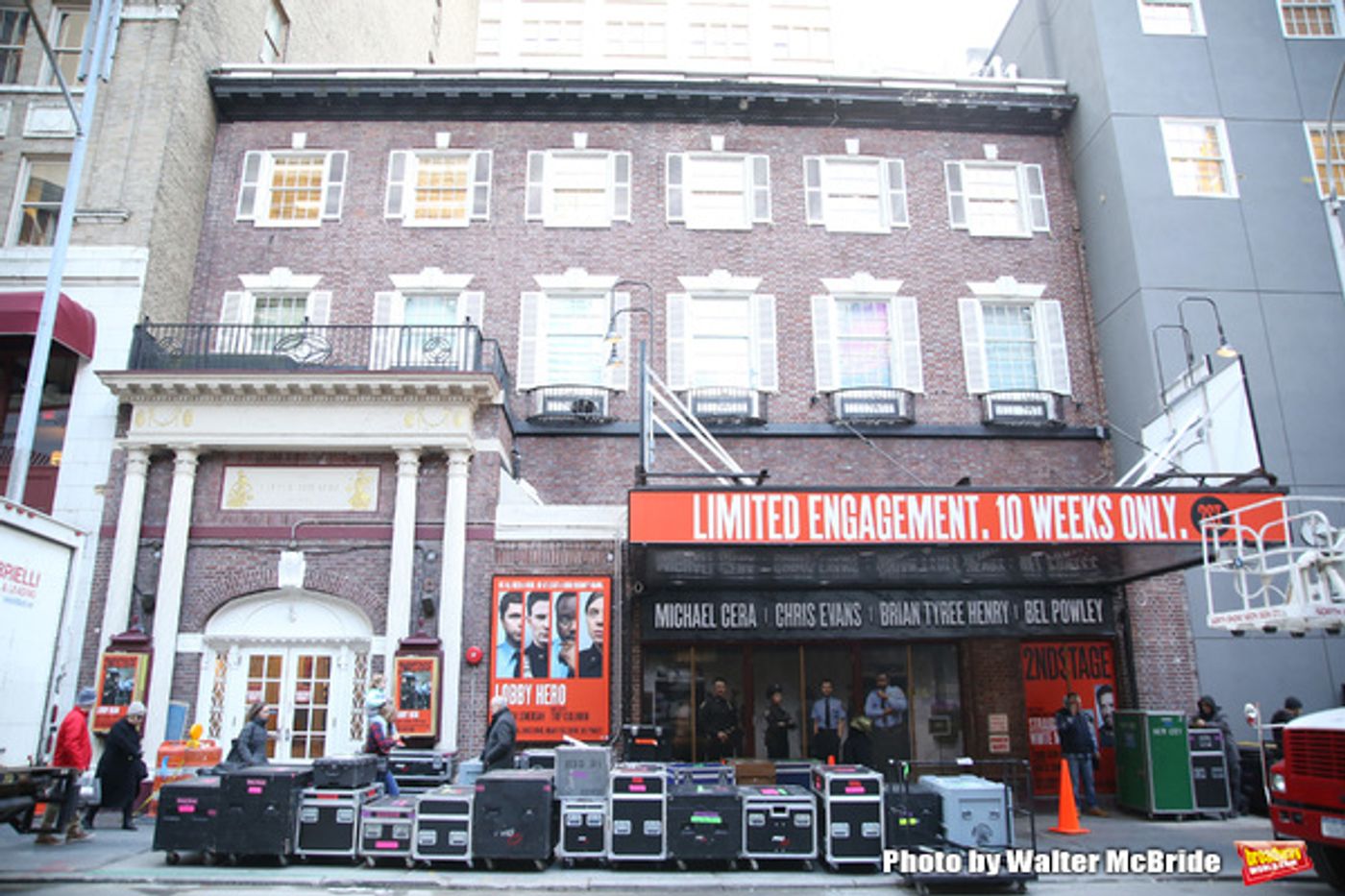 Up on the Marquee: The Helen Hayes Theatre is Back with LOBBY HERO!  Image