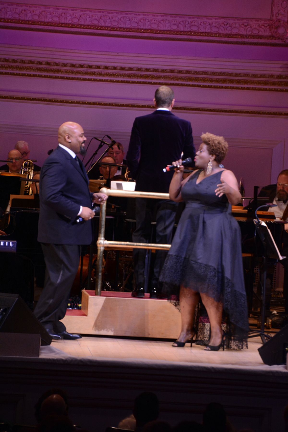 James Monroe Iglehart, Steven Reineke and Capathia Jenkins at 
