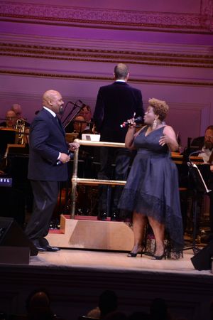 James Monroe Iglehart, Steven Reineke and Capathia Jenkins Photo