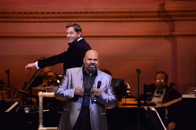 James Monroe Iglehart and Steven Reineke Photo