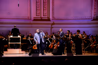 Steven Reineke, James Monroe Iglehart, James McElroy, Anastasia Talley and Crystal Mo Photo