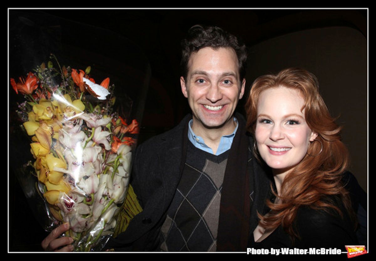 Kate Baldwin & Graham Rowat attending the closing night performance After Party for the NY City Center ENCORES! production of  'Finian's Rainbow'  at  City Center in New York City.
March 29, 2009
 at 