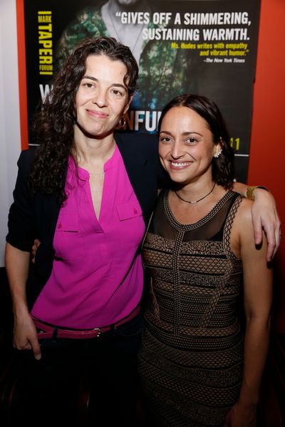 From left, playwright Quiara AlegrÃ­a Hudes and cast member Caro Zeller at the open Photo