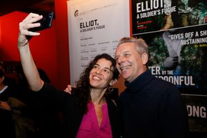 Playwright Quiara AlegrÃa Hudes and Center Theatre Group Artistic Director Michael Ritchie attend the opening night performance of â€"Elliot, A Soldier’s Fugue†at Center Theatre Group's Kirk Douglas Theatre on February 3, 2018, in Culver City, Calif @ BroadwayWorld Playwright Quiara AlegrÃa Hudes and Center Theatre Group Artistic Director Michael Photo