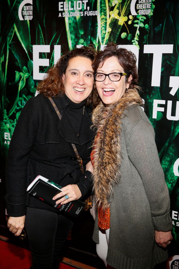 From left, actors Eileen Galindo and Marlene Forte attend the opening night performan Photo
