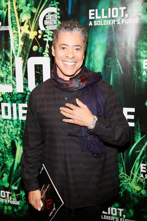 Actor Dominic Hoffman attends the opening night performance of â€"Elliot, A Soldi Photo