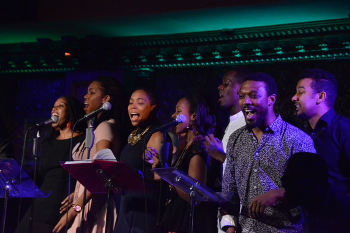 The Beale Street Ensemble that included-Justin Baret, Darius Barnes, Irish Beaumier, Dionne Figgins, Lauren Lim Jackson, Tyrone Jackson, Kyle Javon, Raquel Jennings, Candice Monet McCall and Danielle Williamson at 